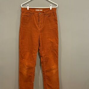 *GENTLY WORN* Women's Size 8 Tall Lands' End High Rise Straight Corduroy Pants